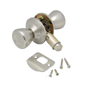 AP Products 013-220-SS Entrance Door Knob-Knob Lock Set - Stainless Steel