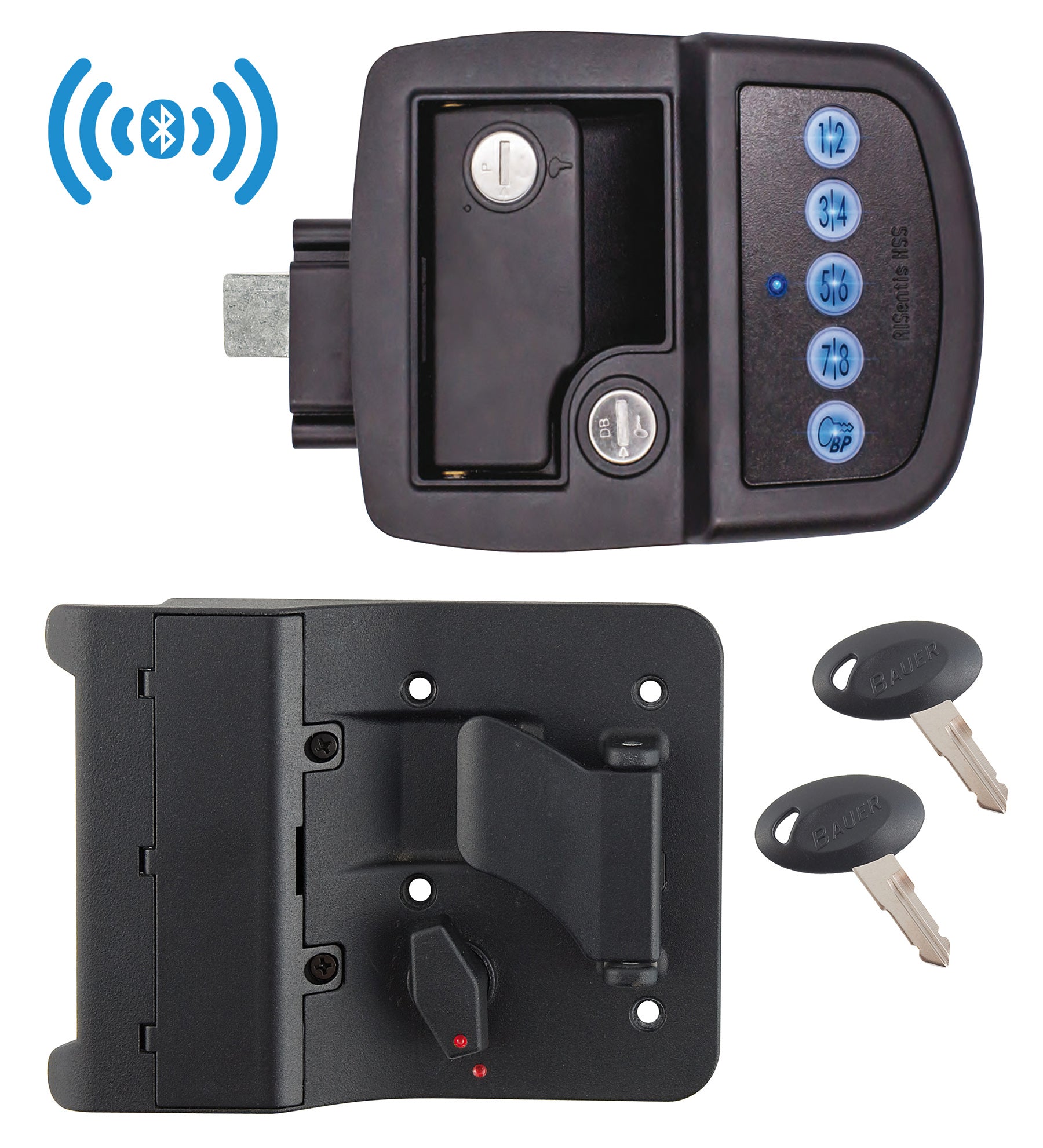 AP Products 013-5091 Bauer Keyed-A-Like Bluetooth Electric Towable Lock - RH