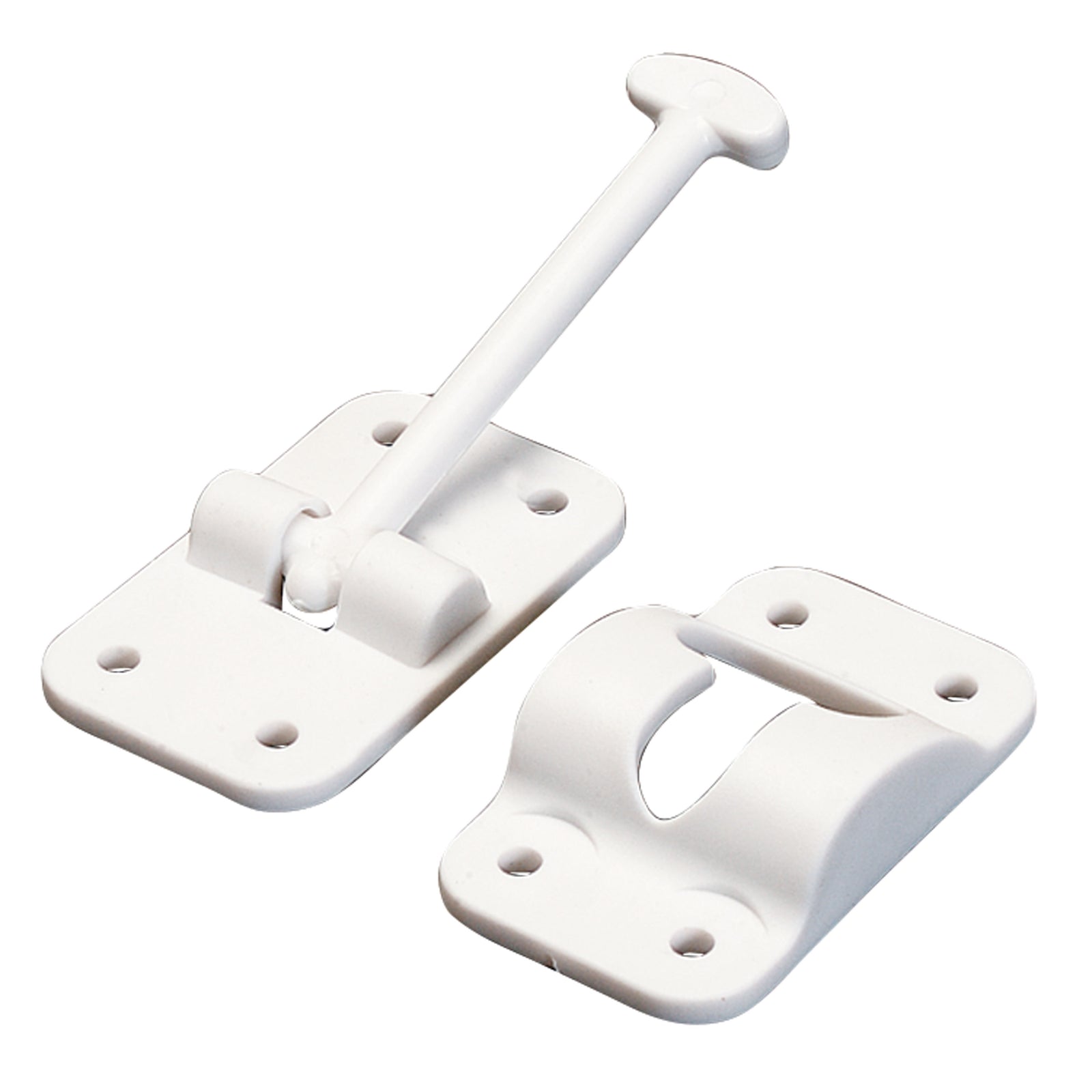 AP Products 013-084W Plastic Door Holdback - 3-1/2", White