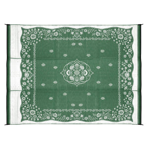 Camco 42850 Oriental Awning Leisure Mat - 9' x 12', Green