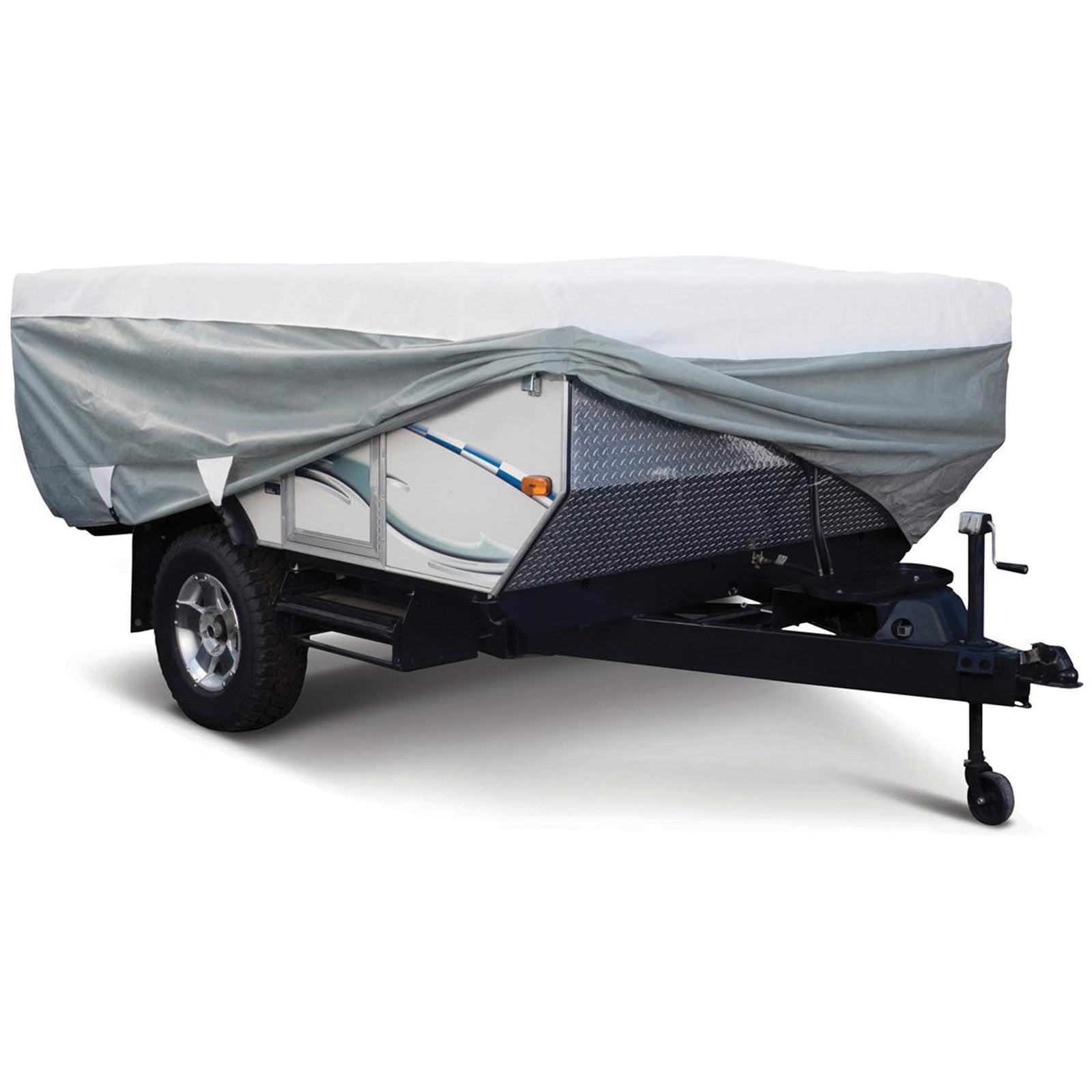 Classic Accessories 80-038-143106-00 PolyPRO 3 Deluxe Pop-Up Camper Trailer Cover - 8' to 10'
