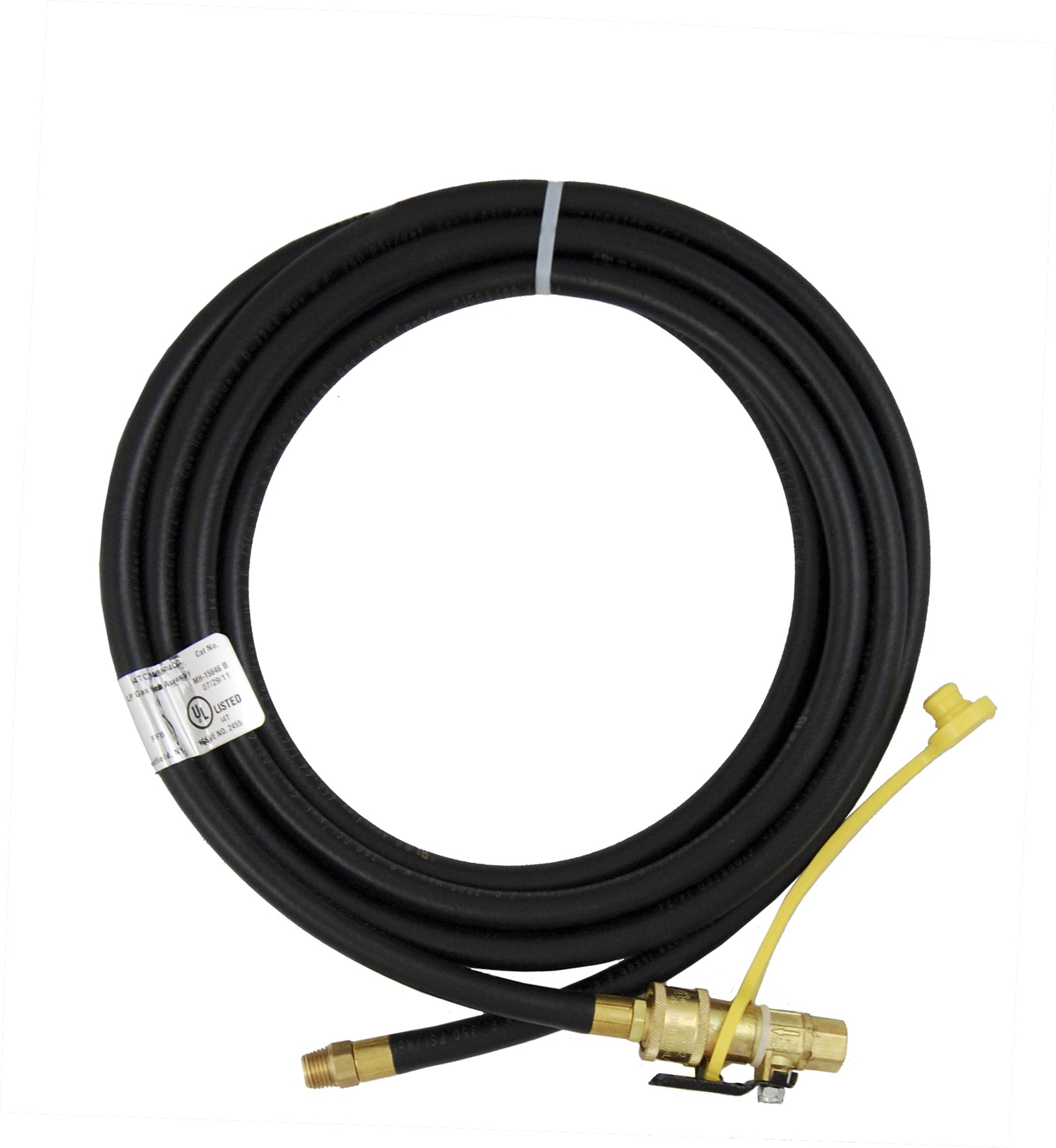 Marshall Excelsior MER14TCQD-144P 12' Quick Connect LP Hose