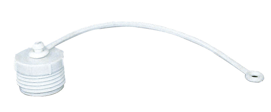 Valterra T1020-1E EZ Coupler Hose Plug with Strap - 3/4" Male Thread, Off White, Bulk