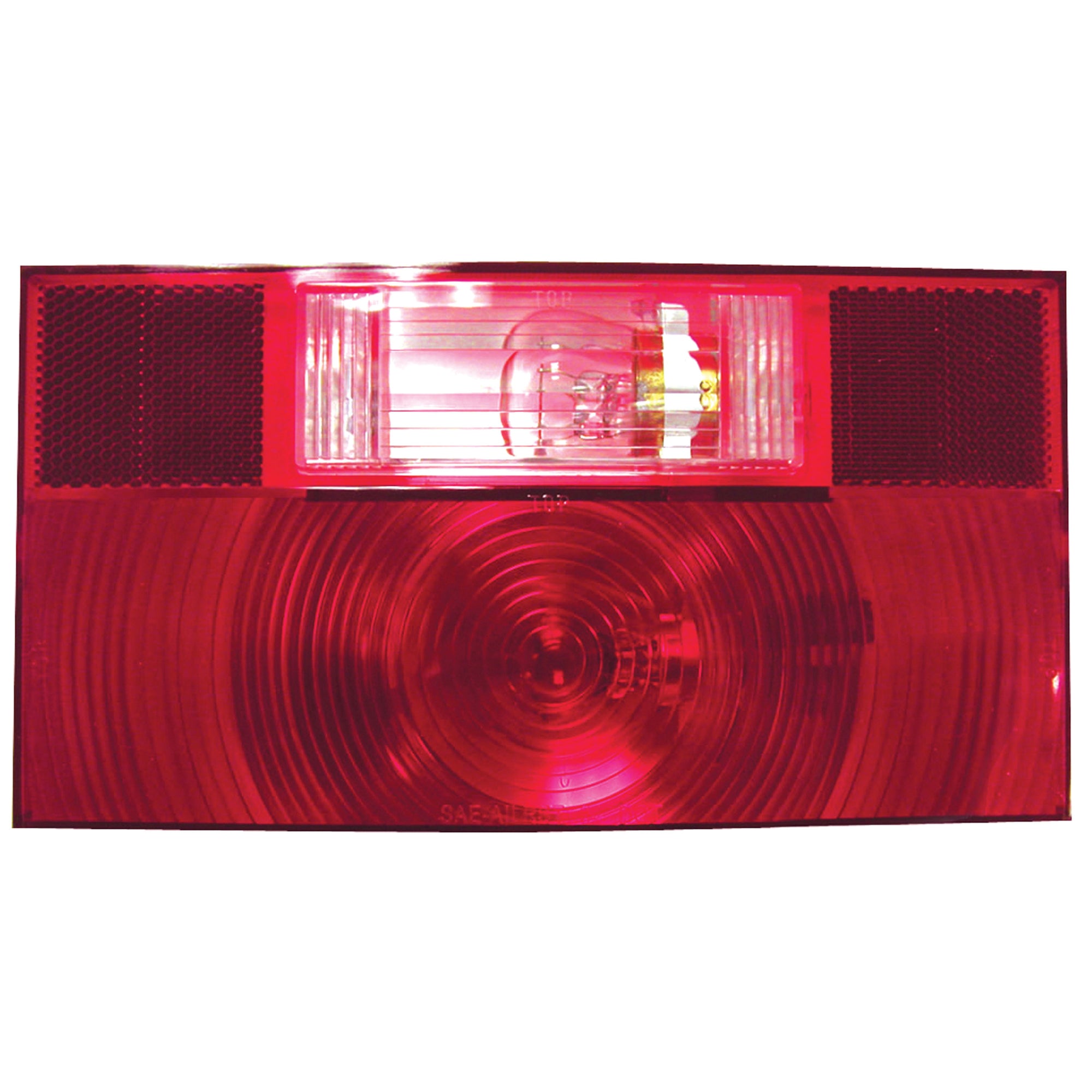 Peterson Manufacturing V25912-25 Stop, Turn, & Tail Light With Reflex - Replacement Lens For V25912