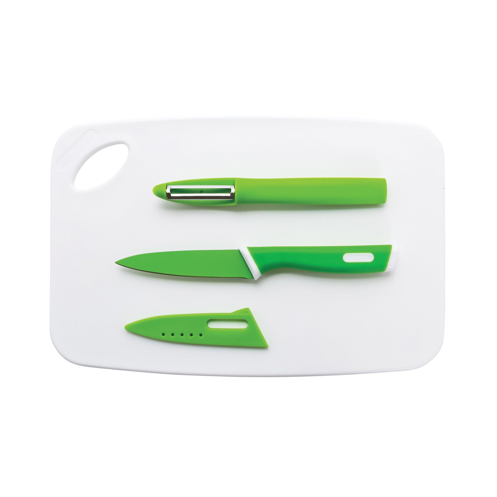 Camco 51954 3-Piece Cutting Board Set - Green