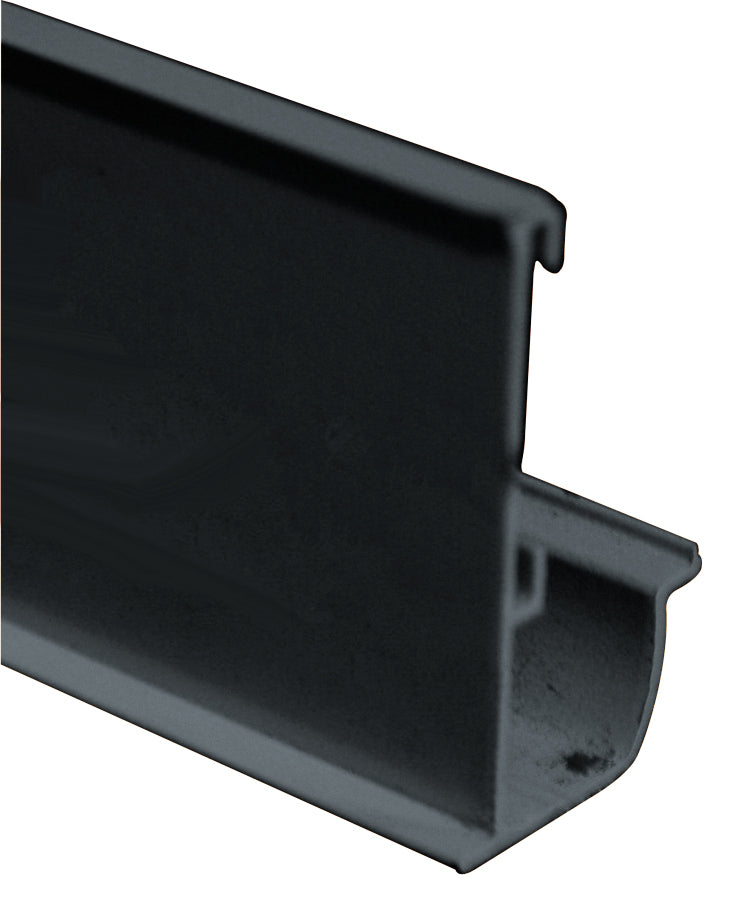 AP Products 021-56202-16 Aluminum Gutter Rail with Insert Slot - 16', Black (Pack of 5)