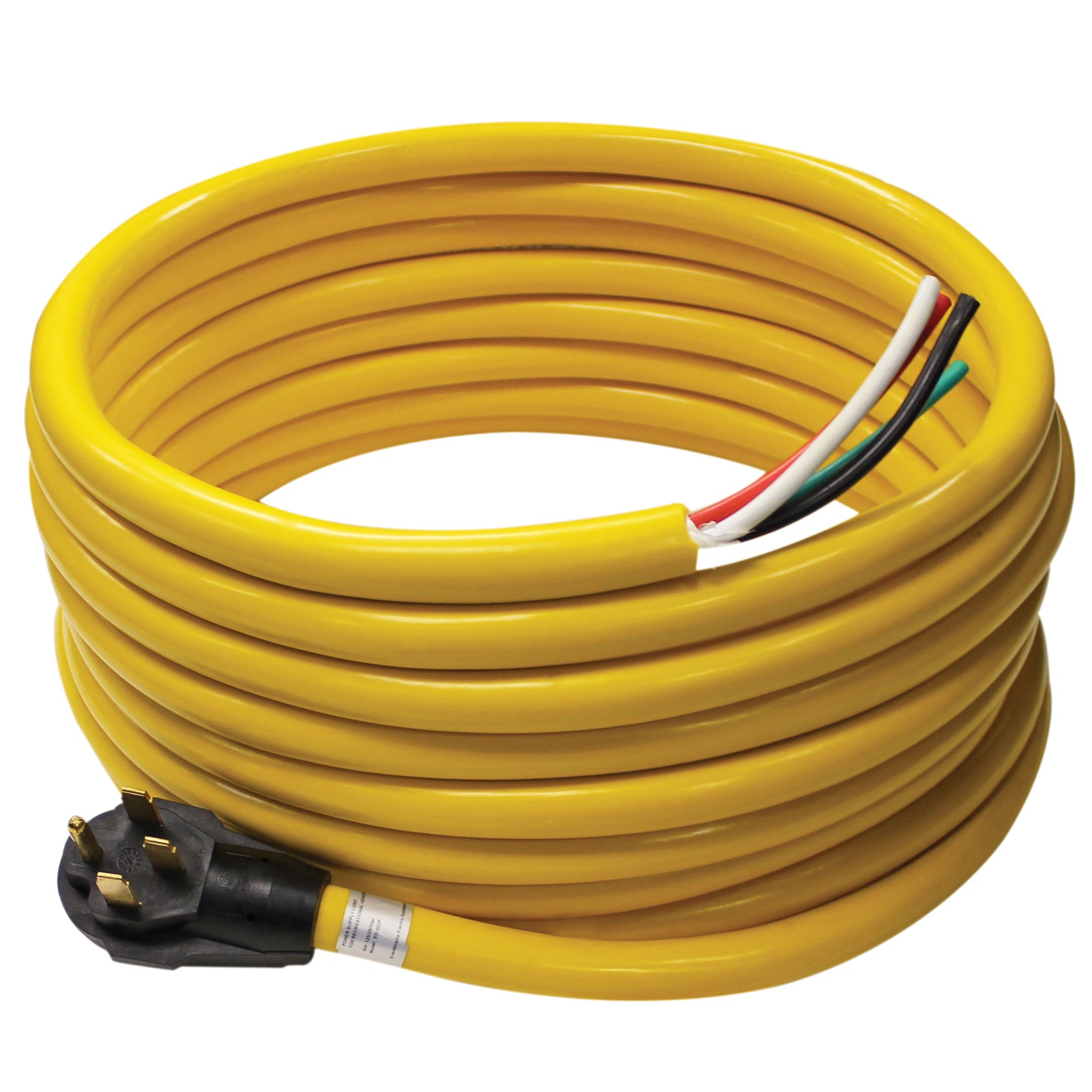 36' 50 AMP RV CORD W/6" LOOSE END PLUG W/HANDLES