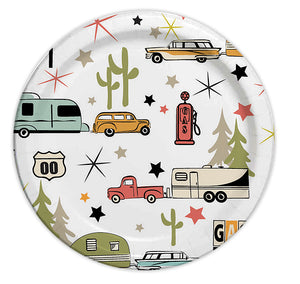 Camp Casual CC-007W10 Into the Woods Eco-Friendly Paper Plates - 10-1/16" Diameter, Pack of 24