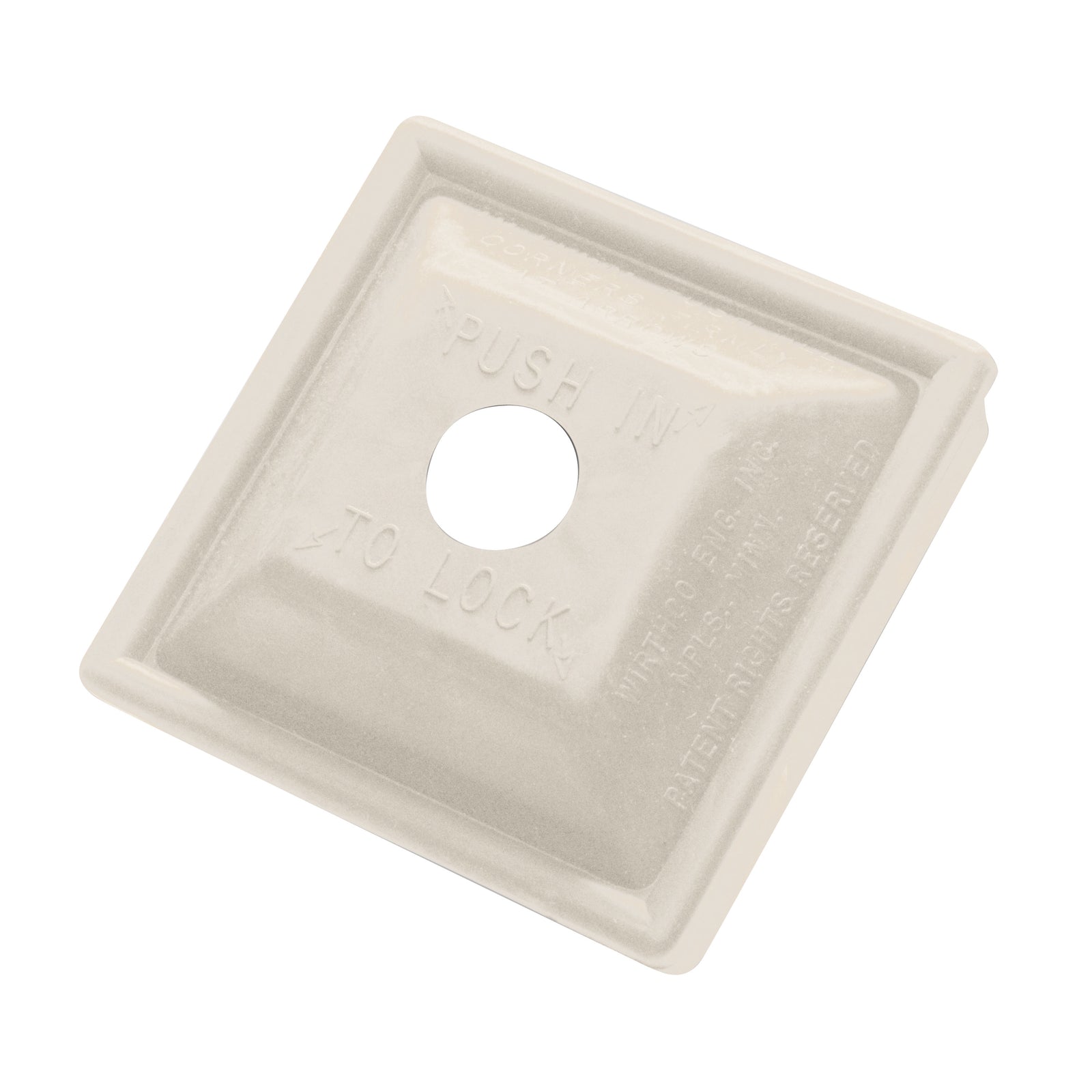 WirthCo 30080 Locking Bumper Plug - 4", White