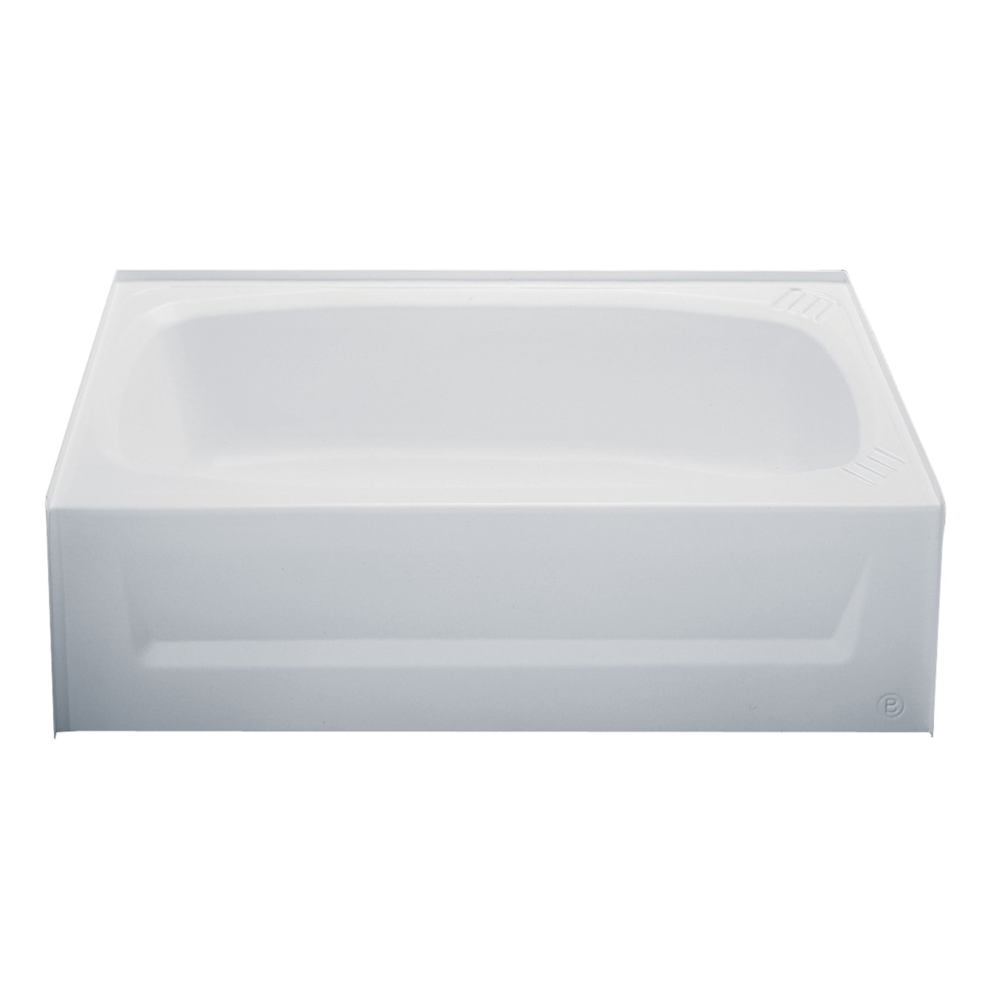 Kinro W2754A RH-SPK ABS Bath Tub with Apron - 27" x 54", Right Hand, White