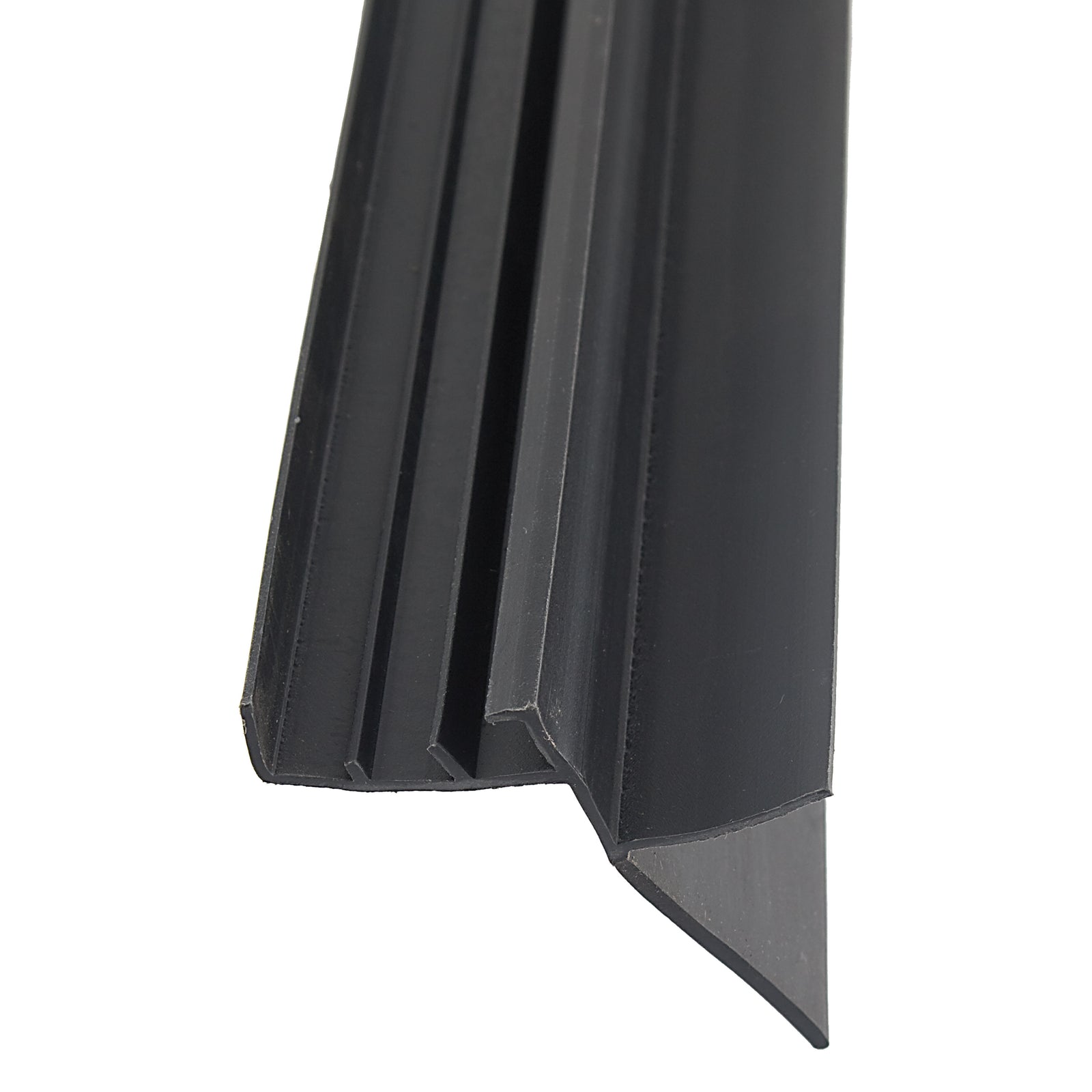 AP Products 018-1923-156 Schwintek Black EKD Pan Base with 1-5/8" Wiper - 1-1/3" x 1-5/8" x 13'