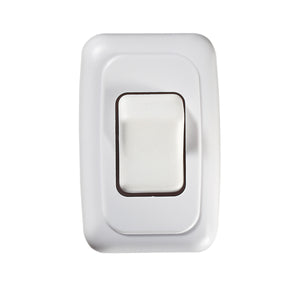 RV Designer S535 Contoured DC Wall Switch On/Off - Triple, White