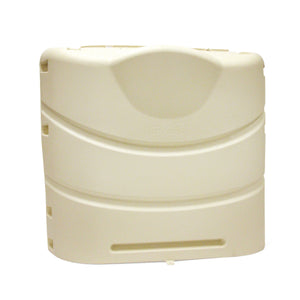 Camco 40532 Heavy-Duty Propane Tank Cover for 30 lb. Steel Double Tanks - Deluxe, Colonial White