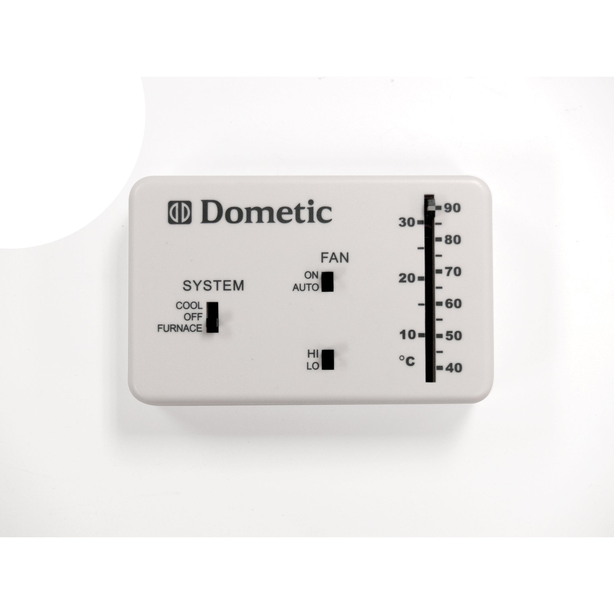 Dometic 3106995.032 Analog Wall Thermostat Only - Polar White