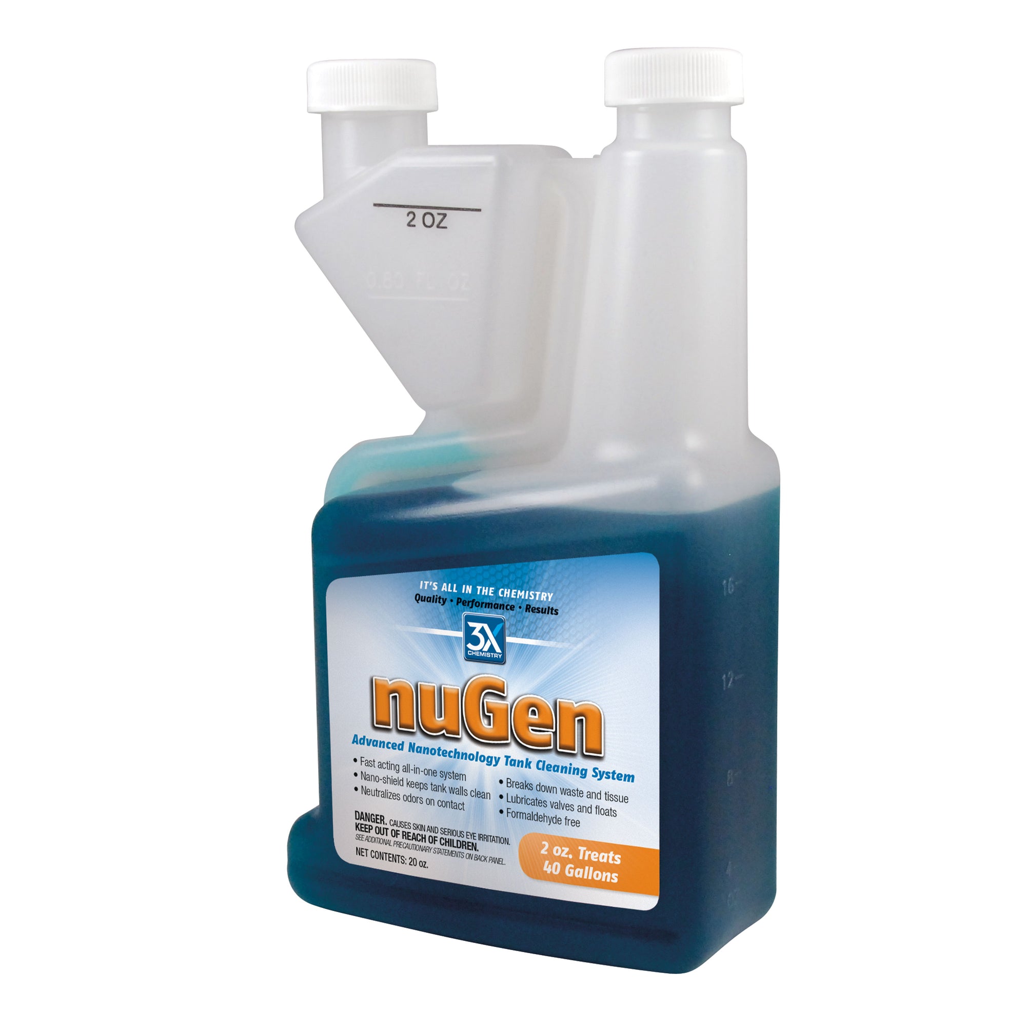 3X Chemistry 139 nuGen Tank Cleaner and Odor Eliminator - 20 oz. Bottle