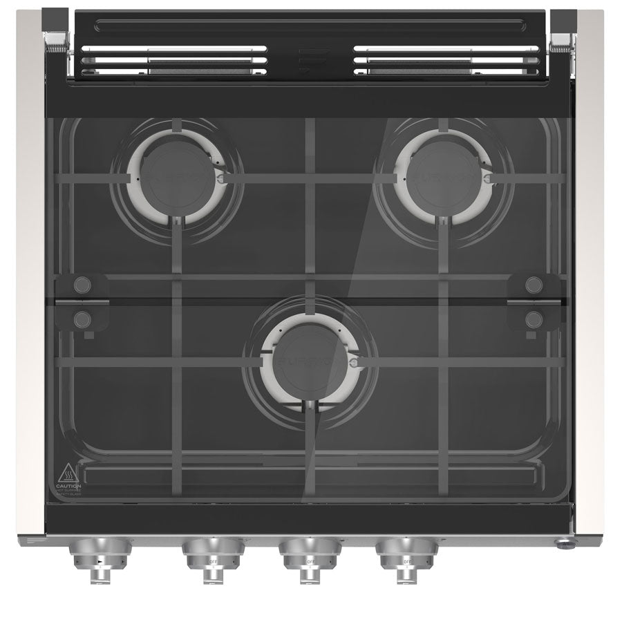 Lippert 758799 Slide-In 3 Burner SS W/Wired Grate