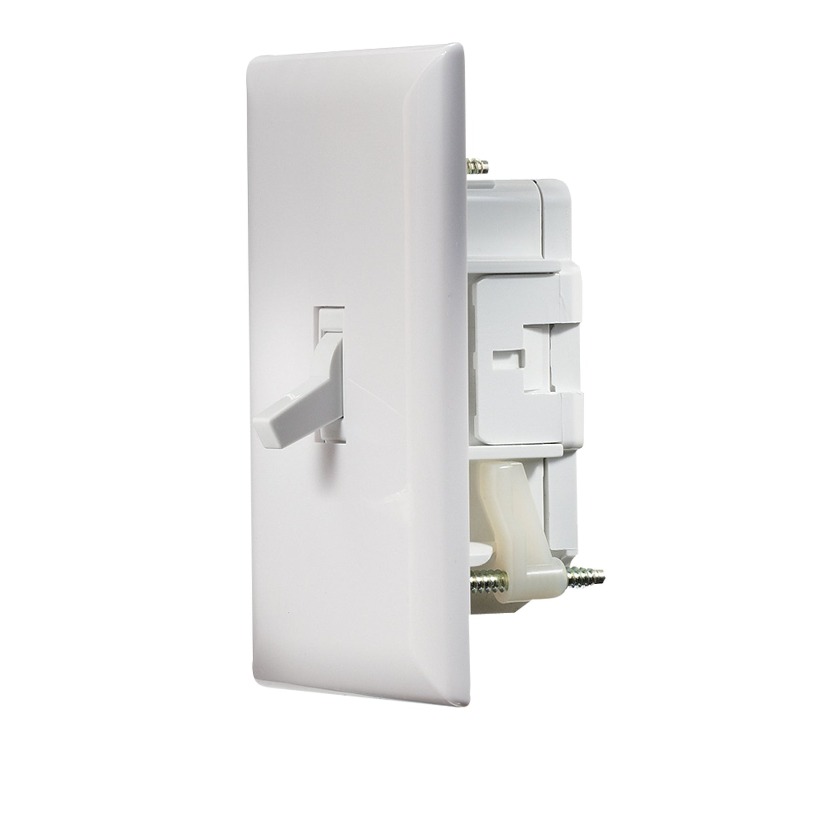 RV Designer S821 AC Self-Contained Wall Switch With Cover-Plate - White