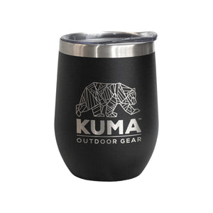 Kuma KM-WT-BB Wine Tumbler - 12 oz., Black