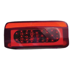 Fasteners Unlimited 003-81BM1 Surface Mount Red LED Stop/Tail/Turn Light - Passenger, Black Base