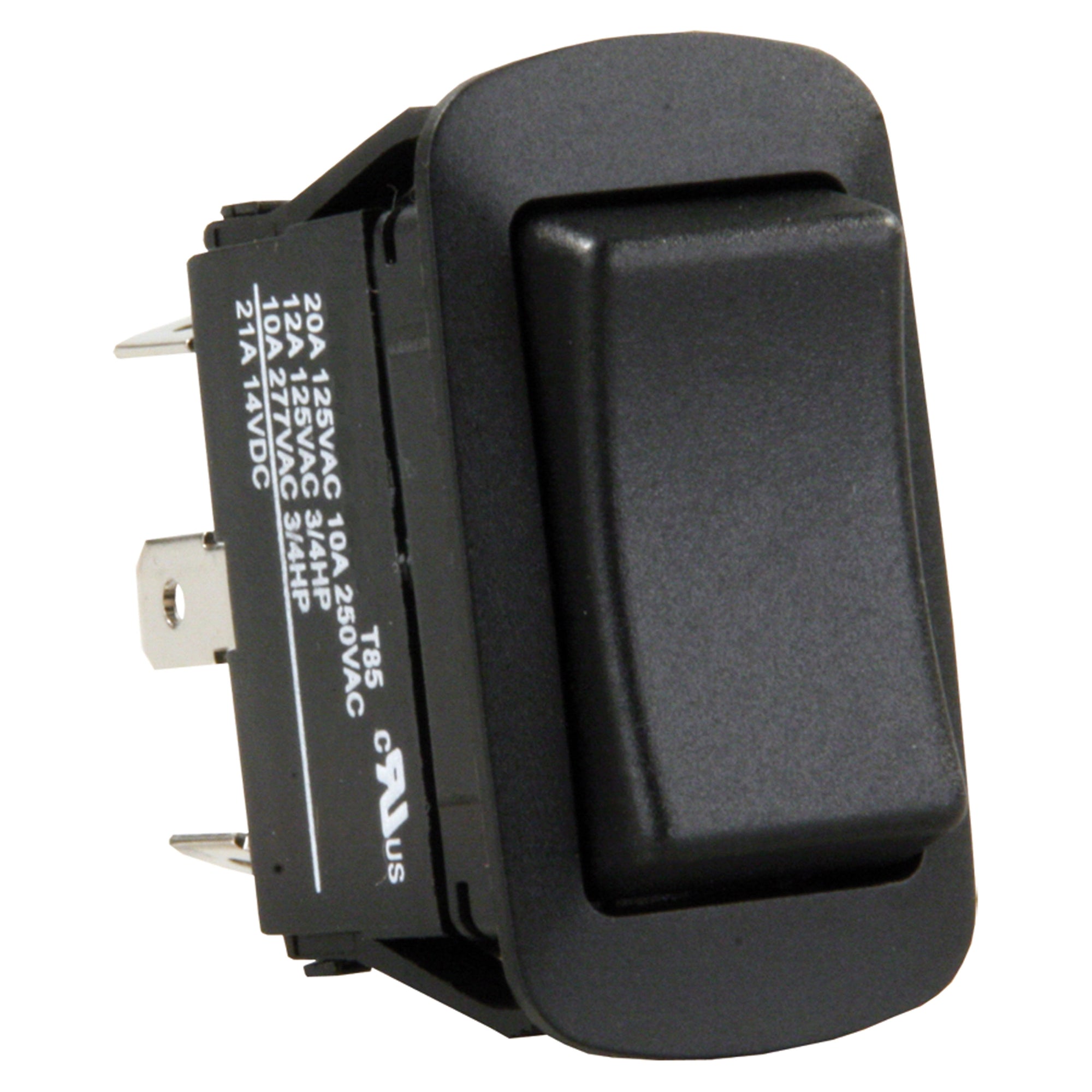 JR Products 13835 On/Off/On Switch Black