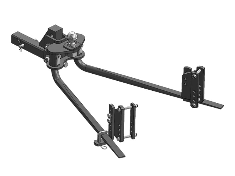 Blue Ox BXW1275 2-Point Weight Distribution Hitch - 1200 lbs., 6-Hole Shank, 2-5/16" Ball