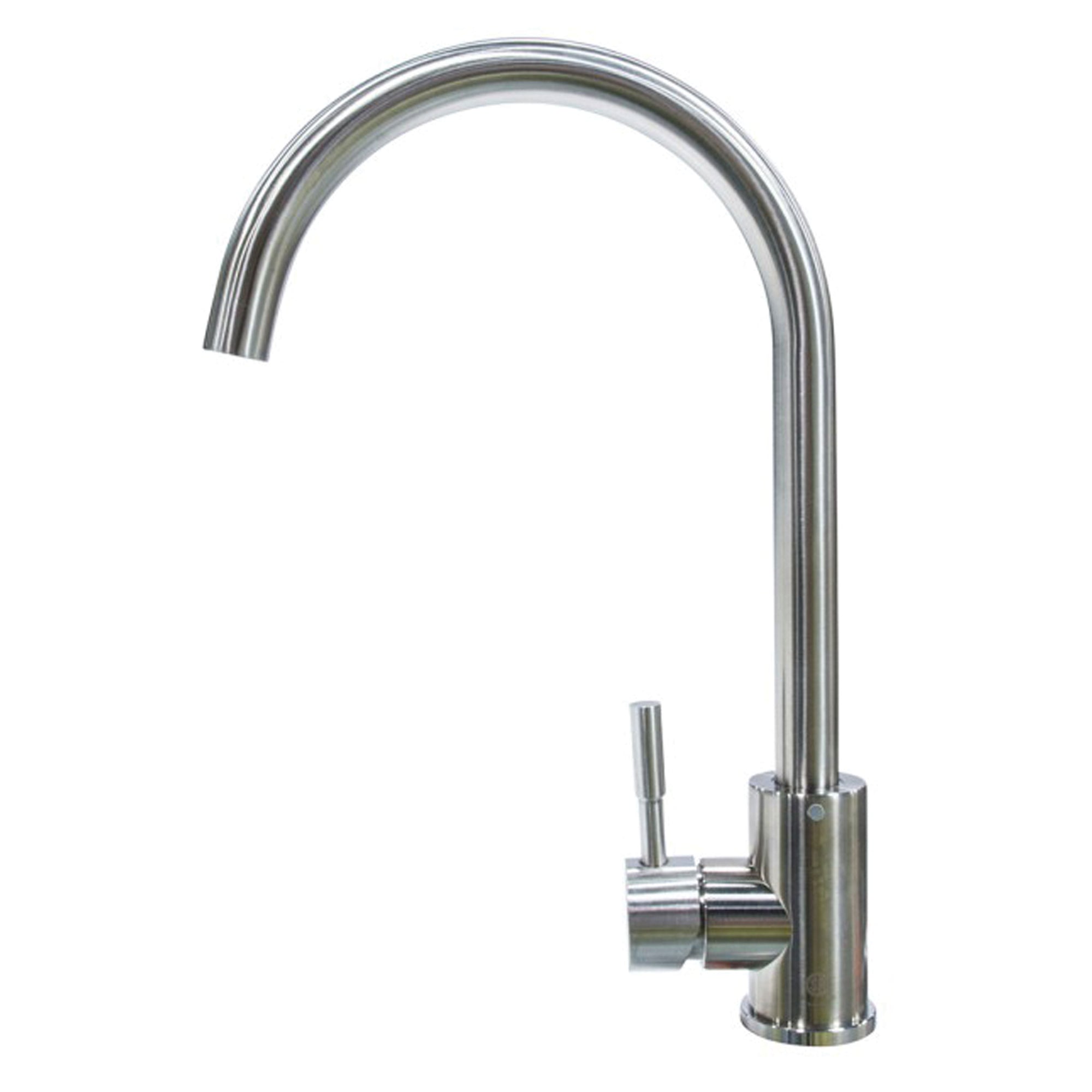 Lippert 719324 Stainless Steel Curved Gooseneck Faucet