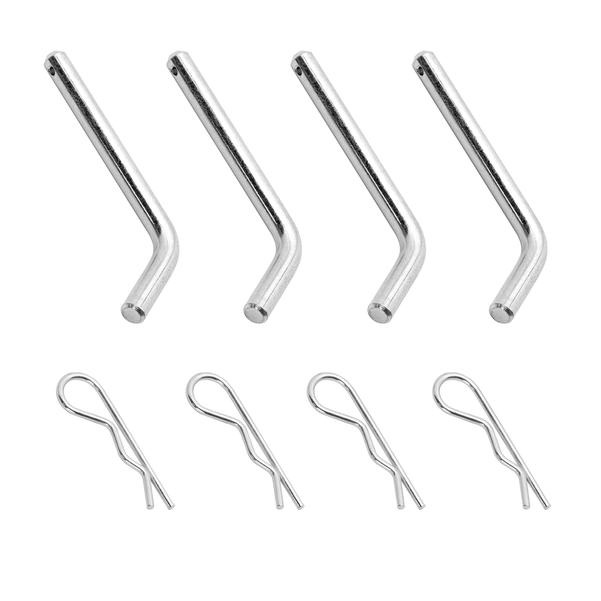 Reese 58467 Mounting Pins and Clips for Fifth Wheel Rails - 1/2" x 4-1/4", Pack of 4