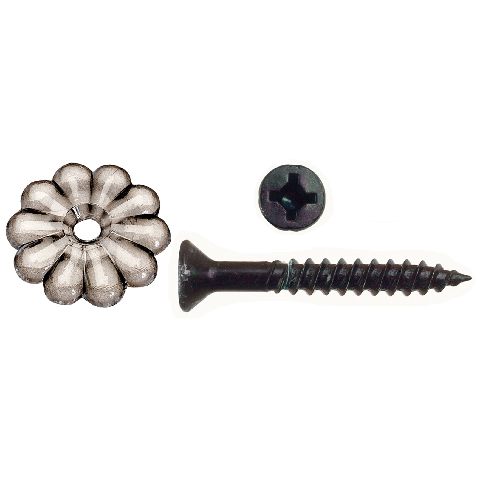 AP Products 012-RTCR100 Rosette and Screw, Pack of 100 - Clear