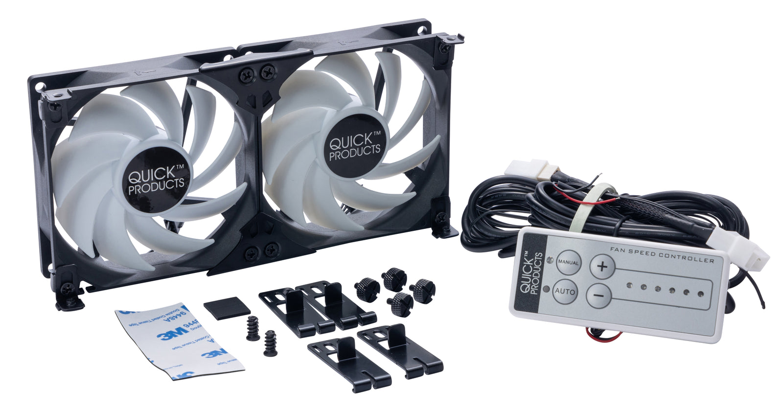 Quick Products QP-RFVCF90 RV Refrigerator Vent Cooling Fan - 90mm