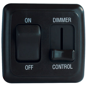 Diamond Group by Valterra DGD3201VP Dimmer/On-Off Rocker Switch Assembly with Bezel - White