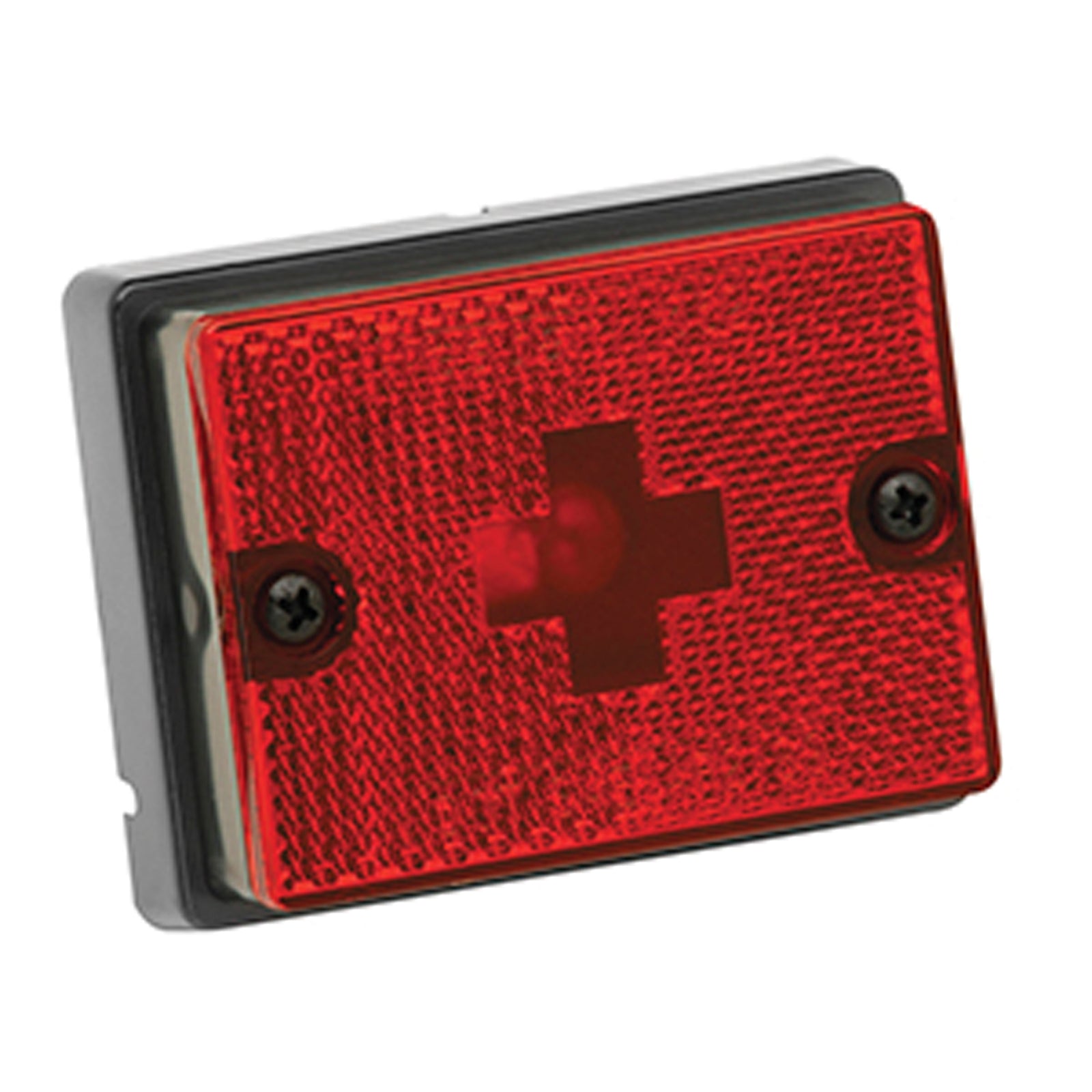 Wesbar 203113 Clearance/Side Marker Lights With Reflex Lens - Stud Mount, Red