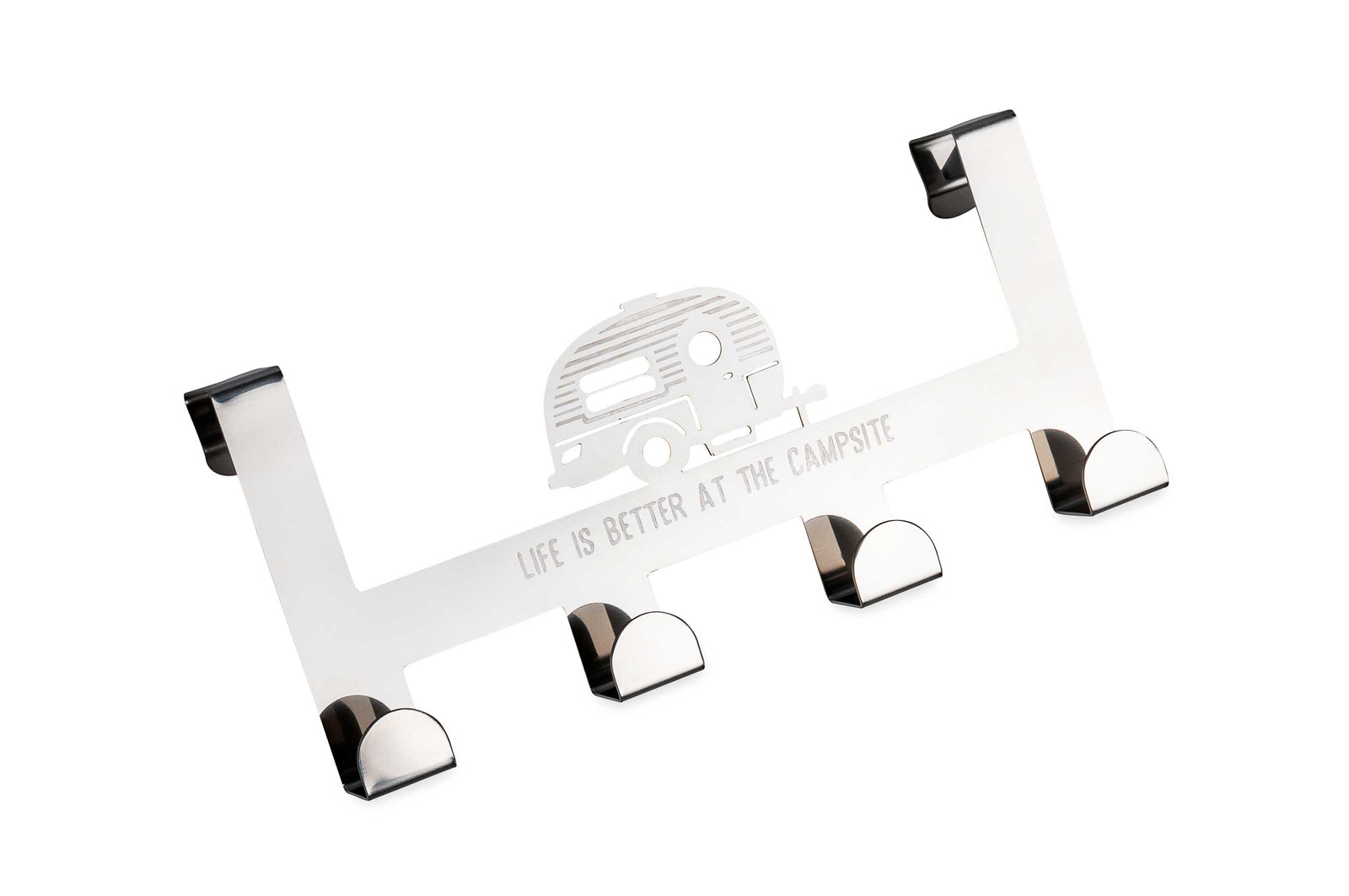 Camco 53388 LIBATC Over-the-Door Towel Hanger with 4 Hooks