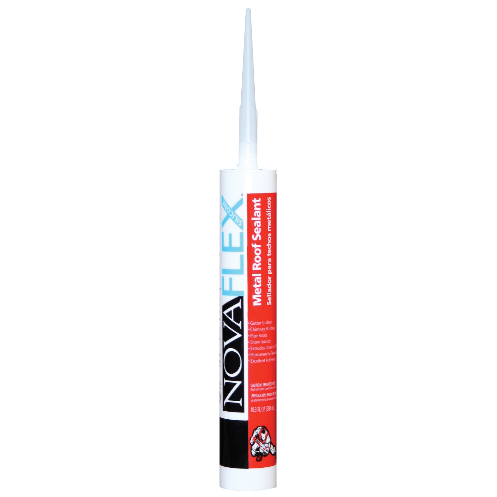 Novagard 02-MR4103-10C1 NovaFlex Metal Roof Sealant - 10.3 oz. Tube, Silver Metallic