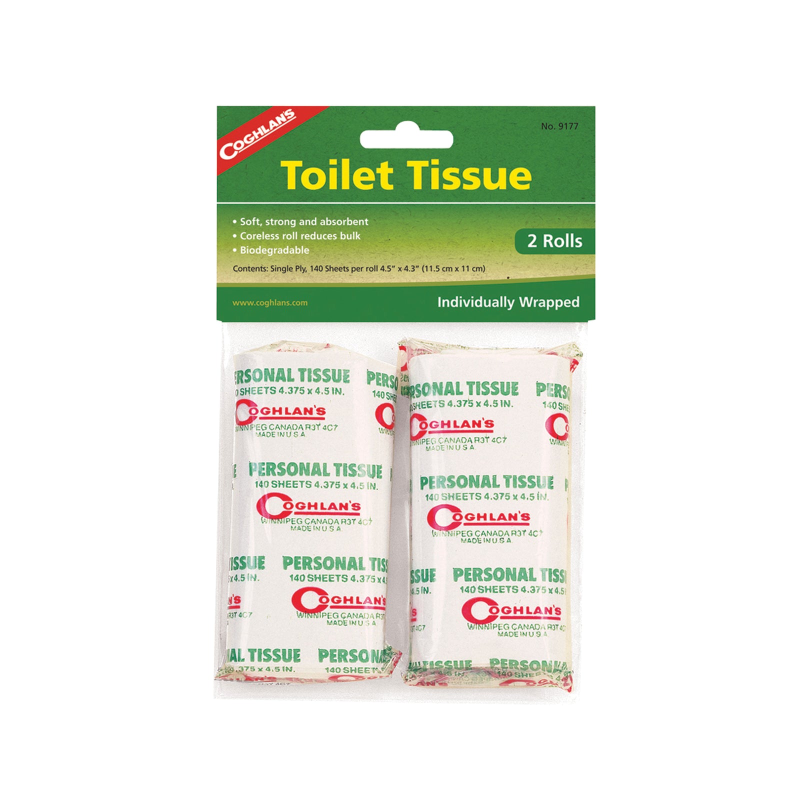 Coghlan's 9177 Toilet Tissue - 2 Pack