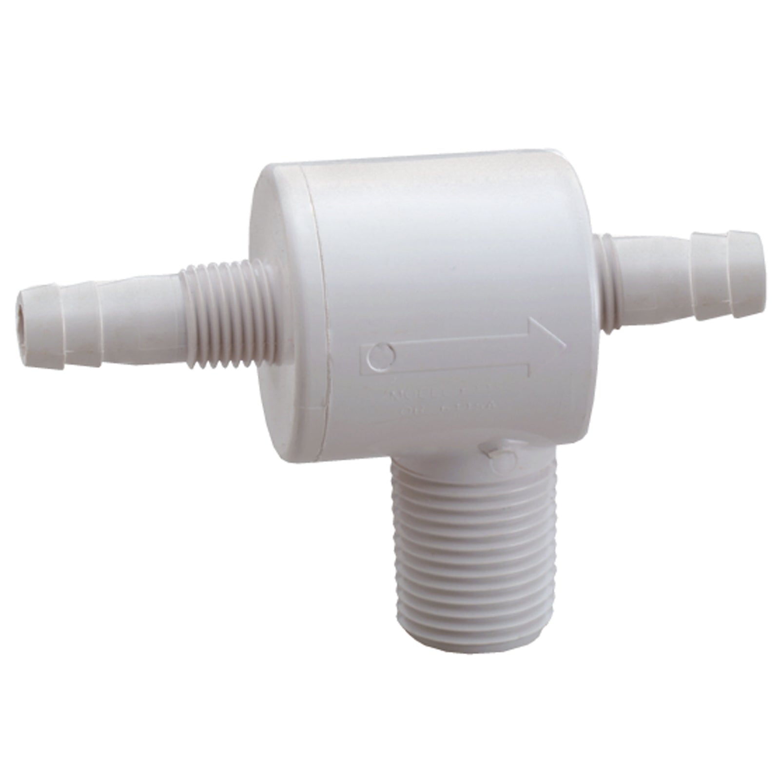 Attwood 6115-1 Check Tee - Combination Barbed Fittings