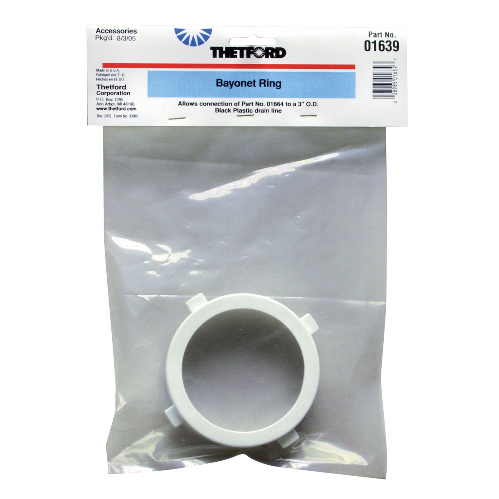 Thetford 01639C Bayonet Ring