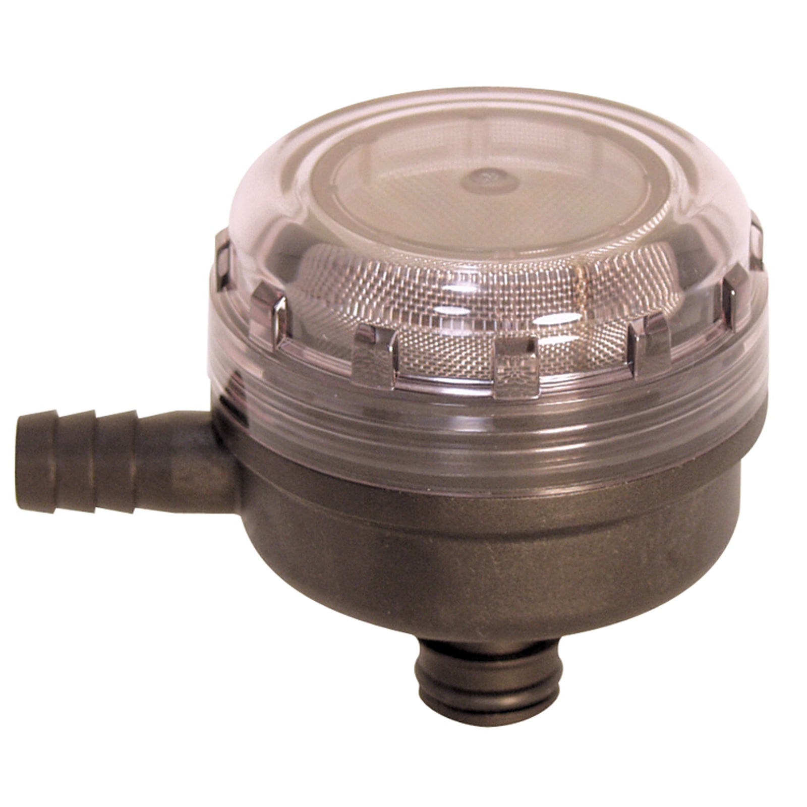 Flojet 01740-012A Stainless Steel Inlet Strainer - 1/2" Hose Barb Inlet x Quad Port 90° Outlet