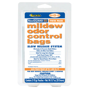 Star brite 089950 NosGUARD SG Mildew Odor Control Bags - Slow Release, Twin Pack