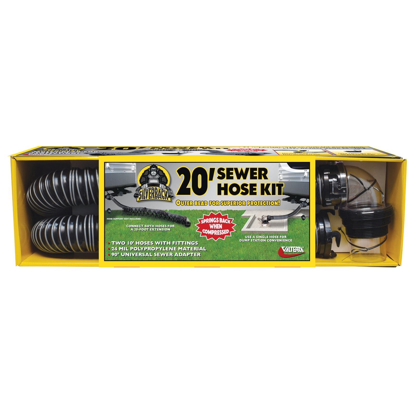 Valterra D04-0675 Silverback Sewer Hose Kit - 20'
