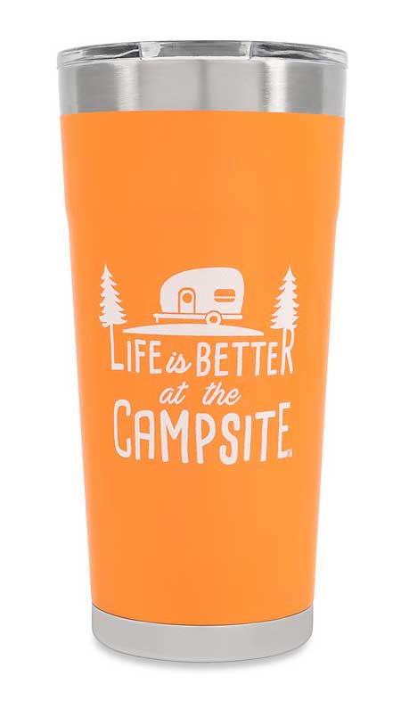 Camco 53055 LIBATC Tumbler - 20 oz., Orange