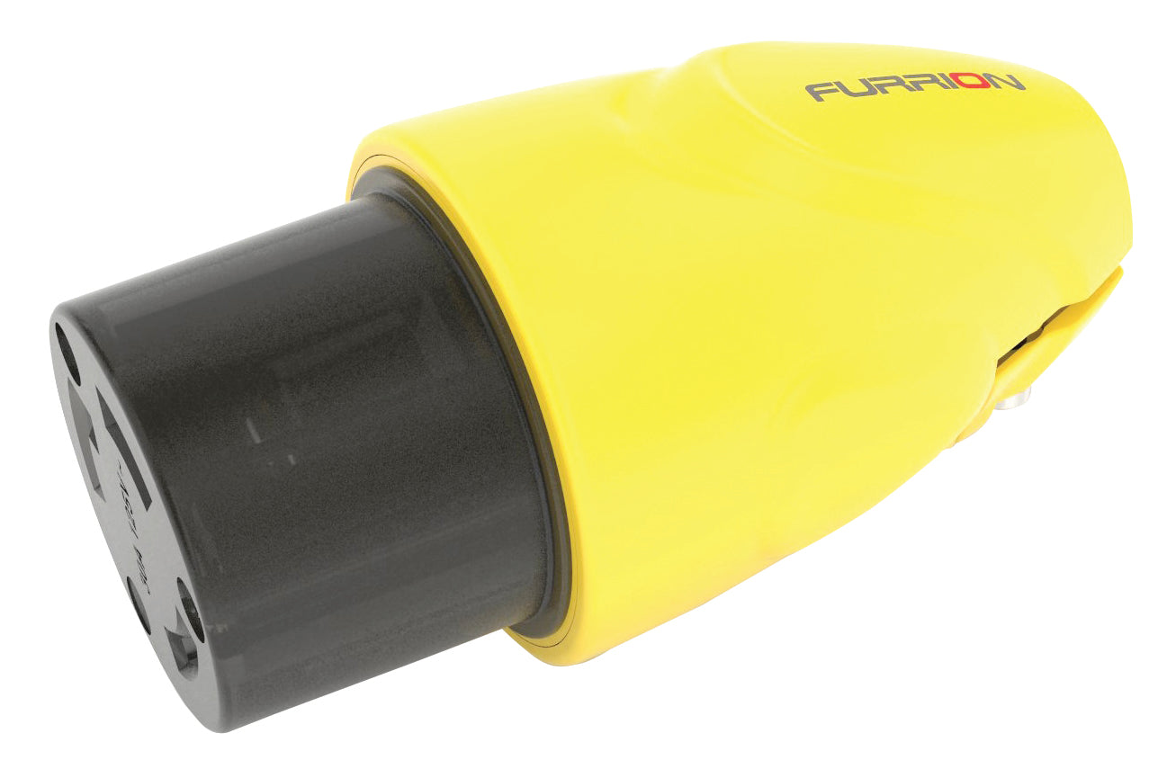 Furrion 2021123676 Marine Female Plug - Yellow, 30A/125V