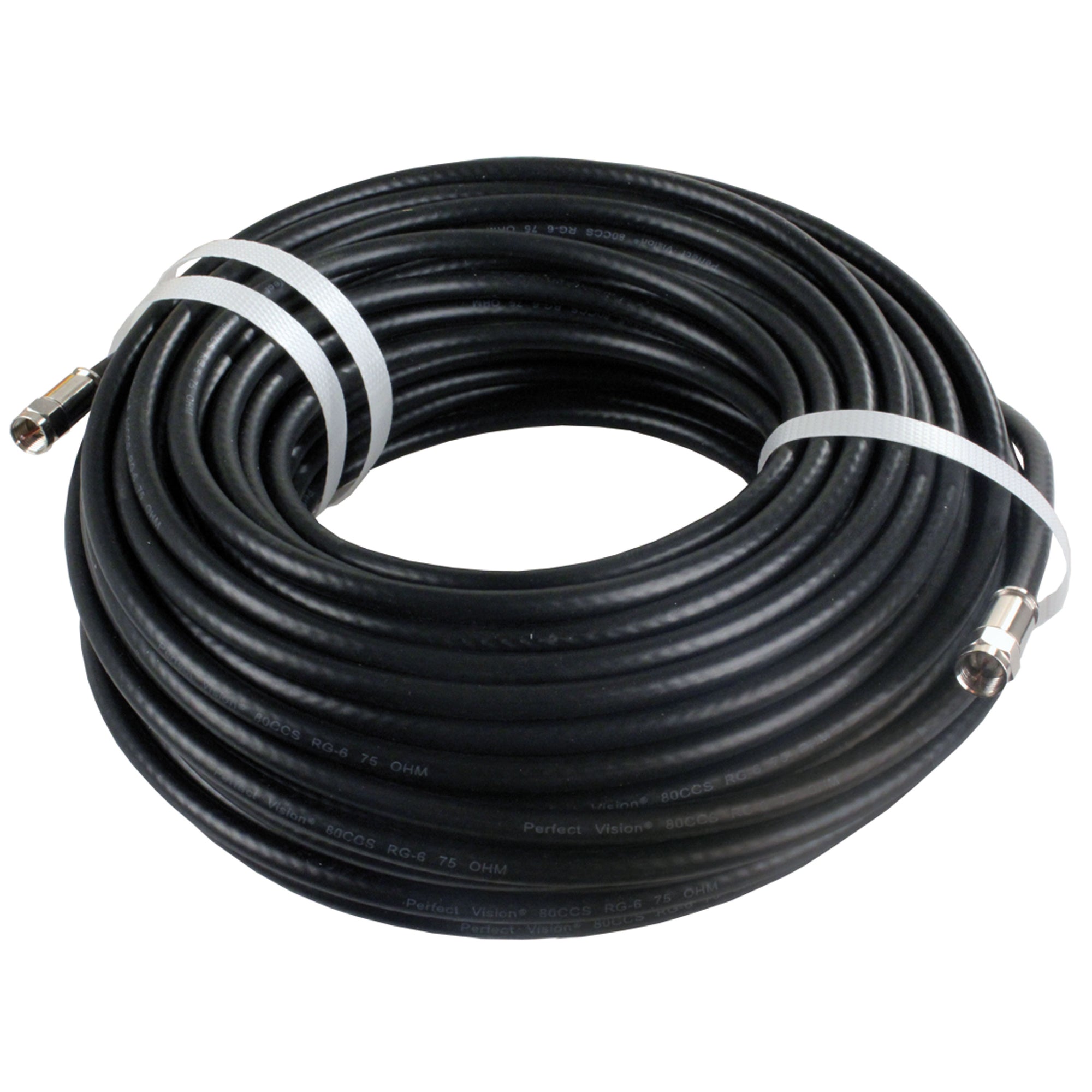 JR Products 48005 RG6 Exterior HD/Satellite Cable - 100'