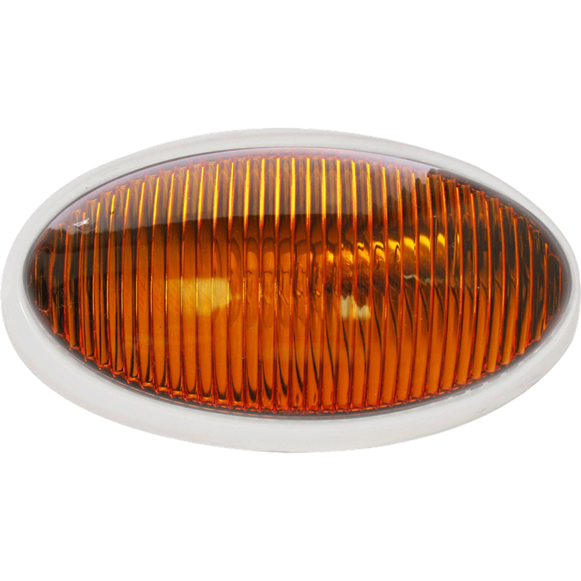Optronics RVPL5AFS Porchlight - Clear Oval, Yellow White Housing