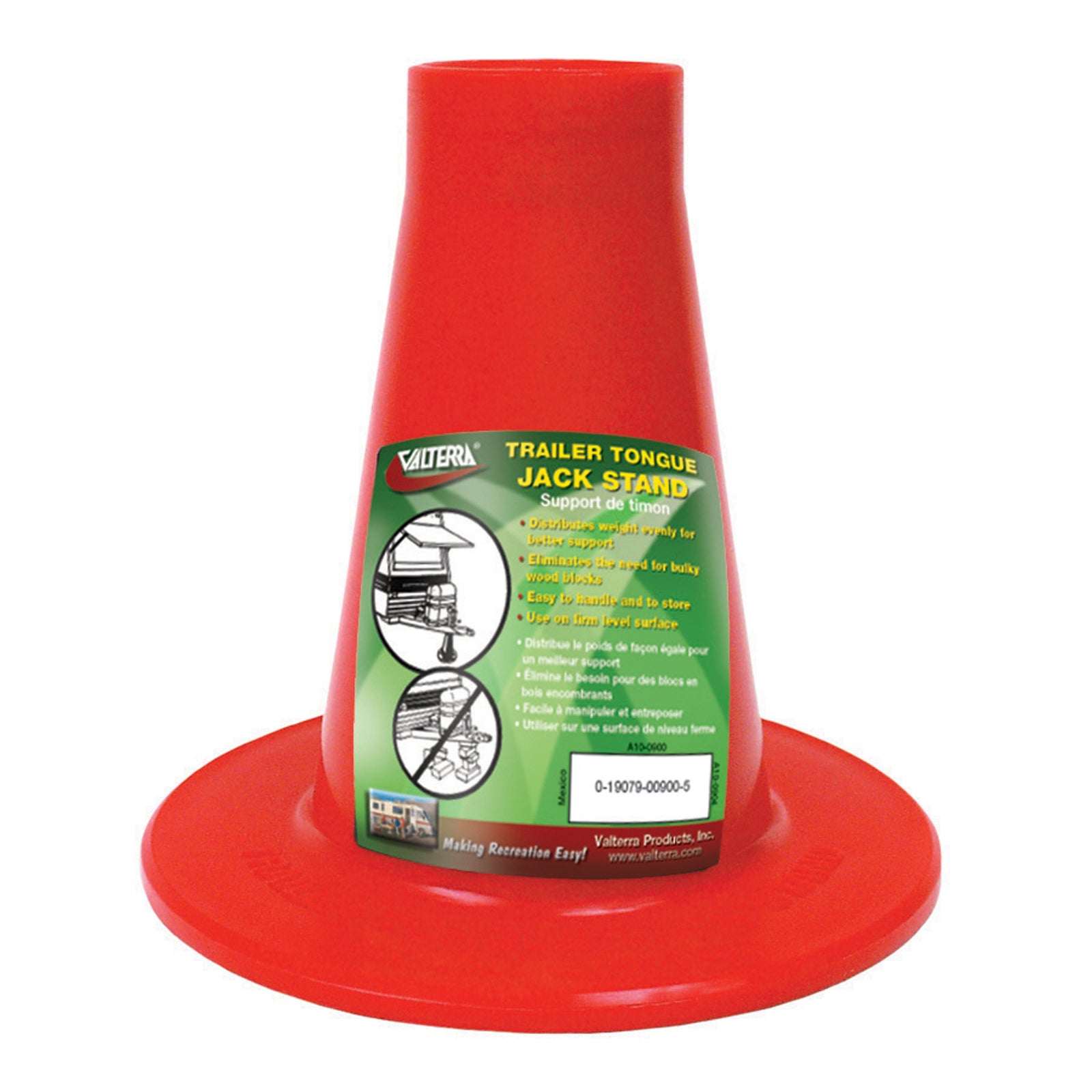 Valterra A10-0900 Trailer Tongue Jack Stand - Red