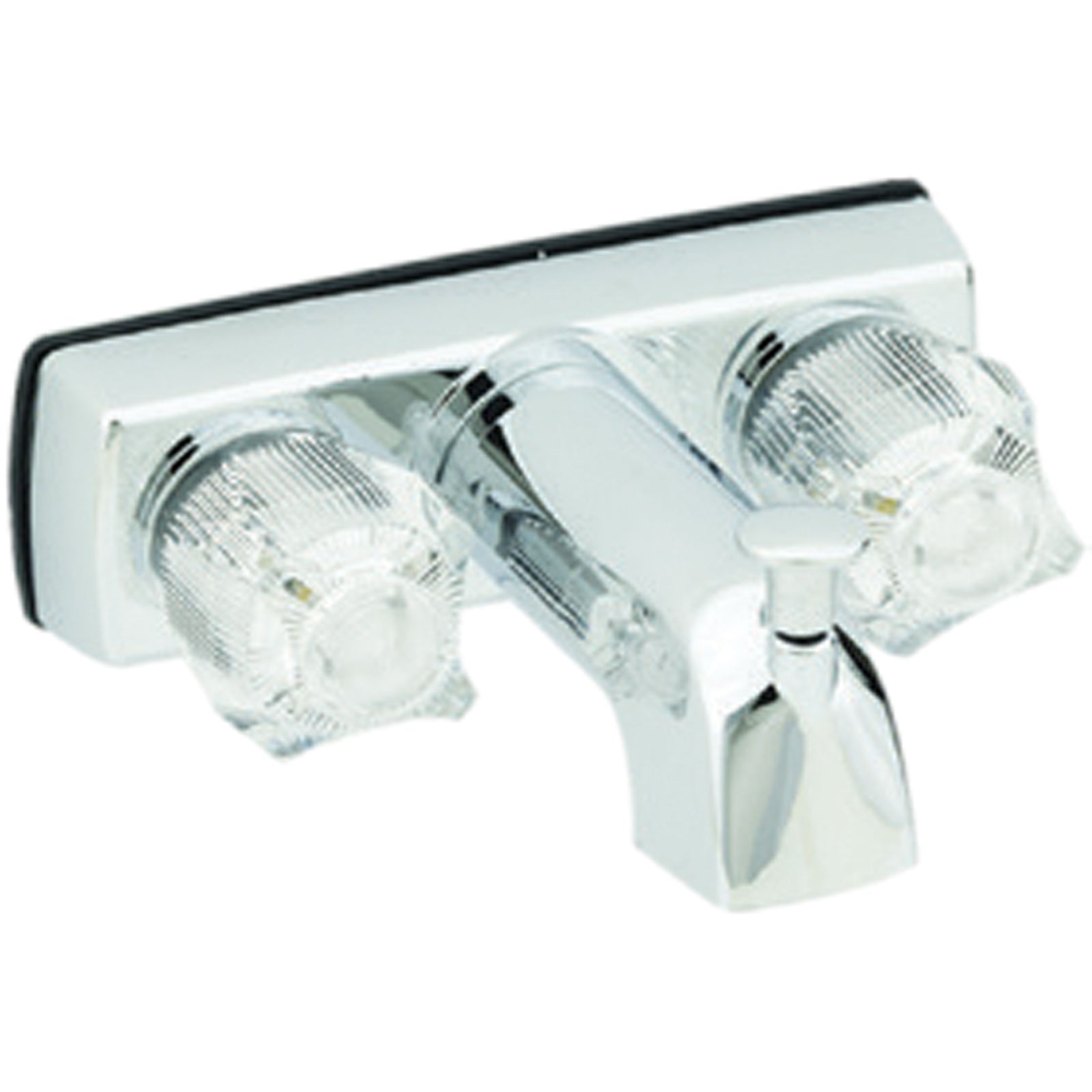 American Brass J50 RV Metallic Tub/Shower Diverter with Riser Adapter and Shower Kit 4" - Chrome