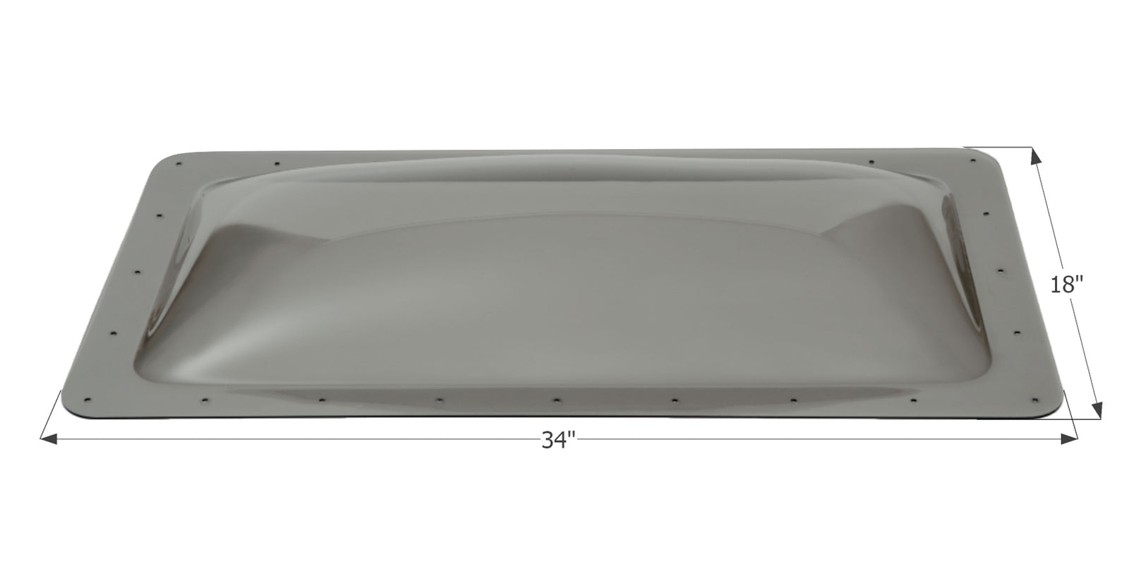 Icon 12117 RV Skylight SL1430 - 30" x 14" x 4", Smoke