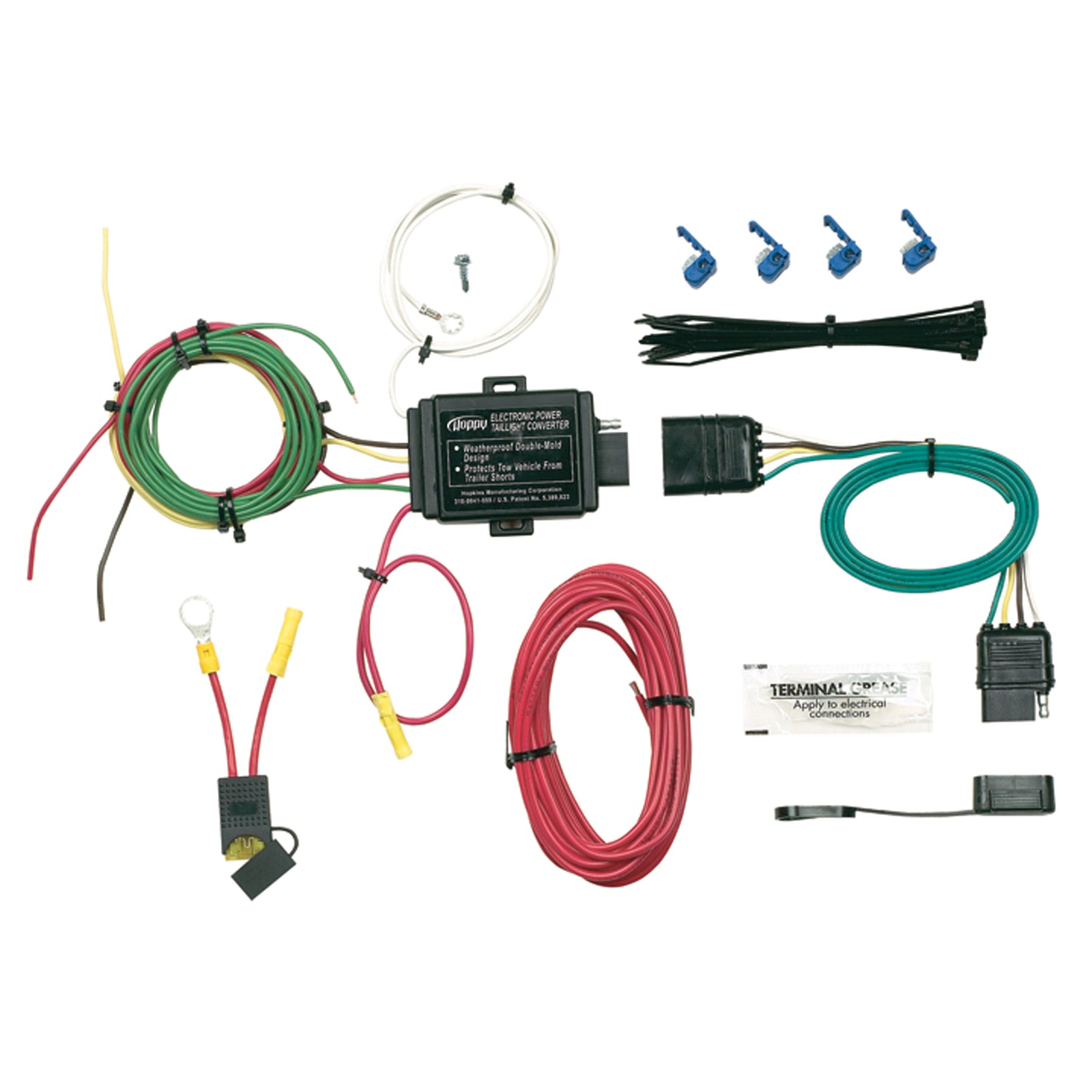 Hopkins 46255 Power Tail Light Converter With 4 Flat Vehicle Side Connector