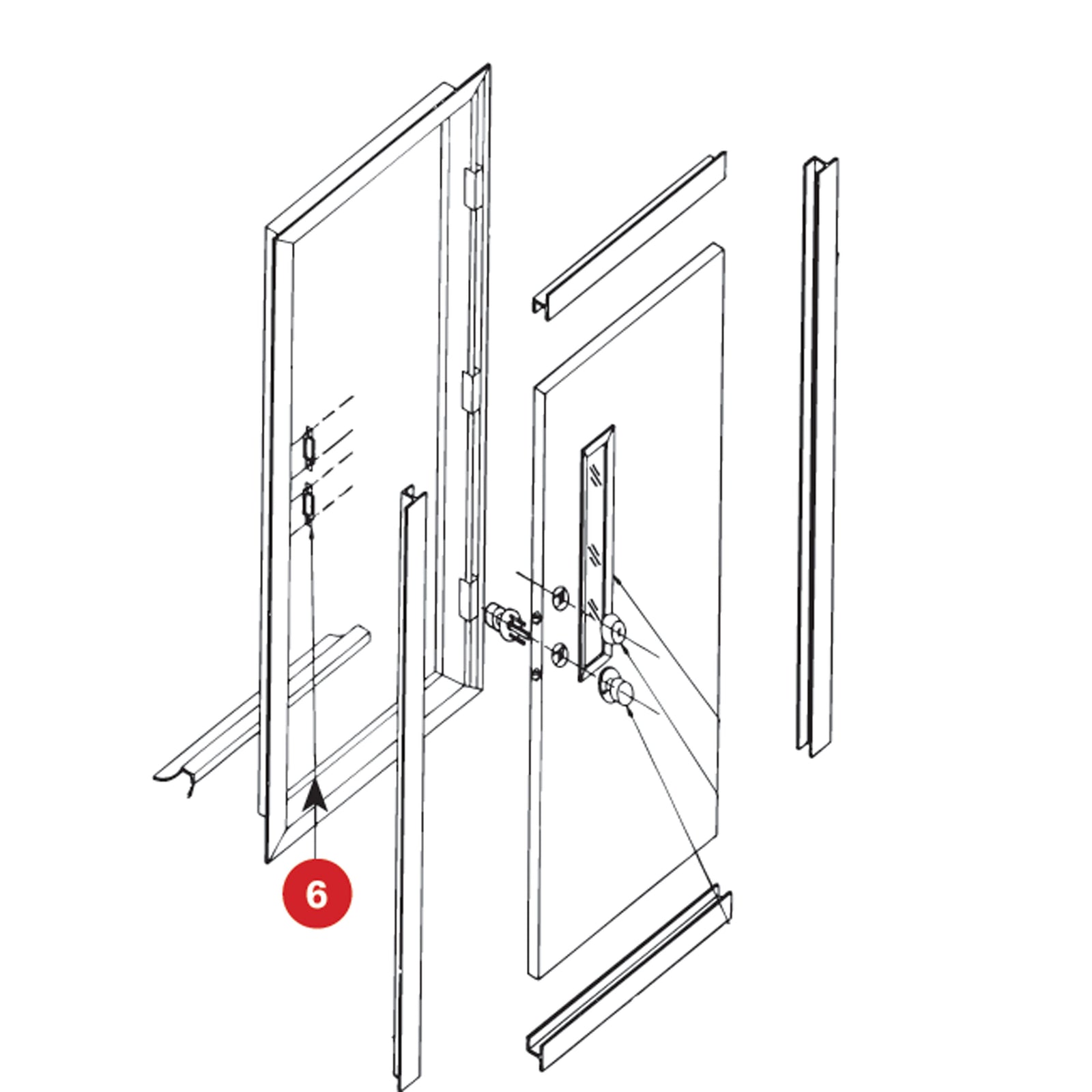 Dexter Axle 3964 5140/5050 Strike Plate F/DDBLT