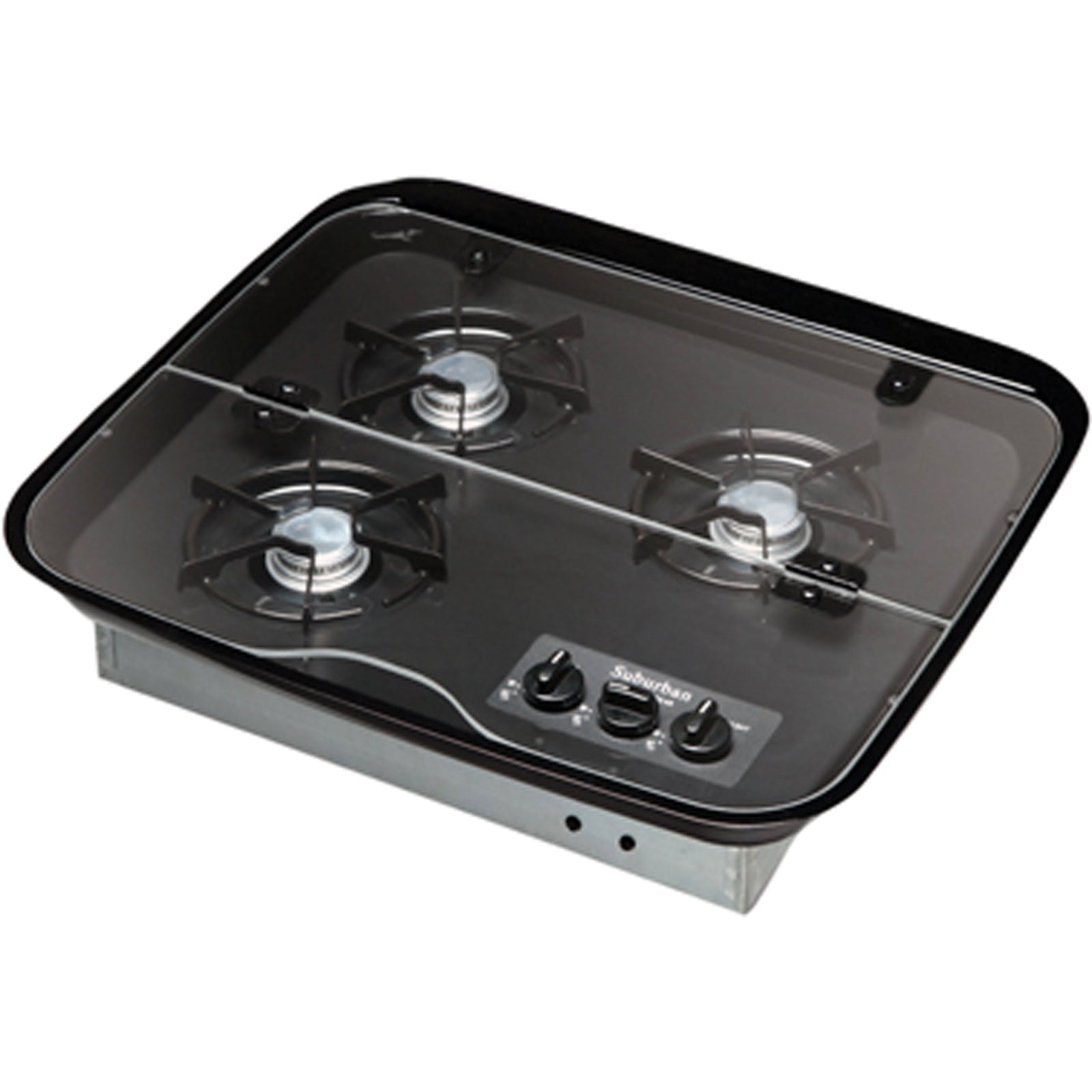 Suburban 2938ABK Drop-In 3-Burner Cook Top - Black