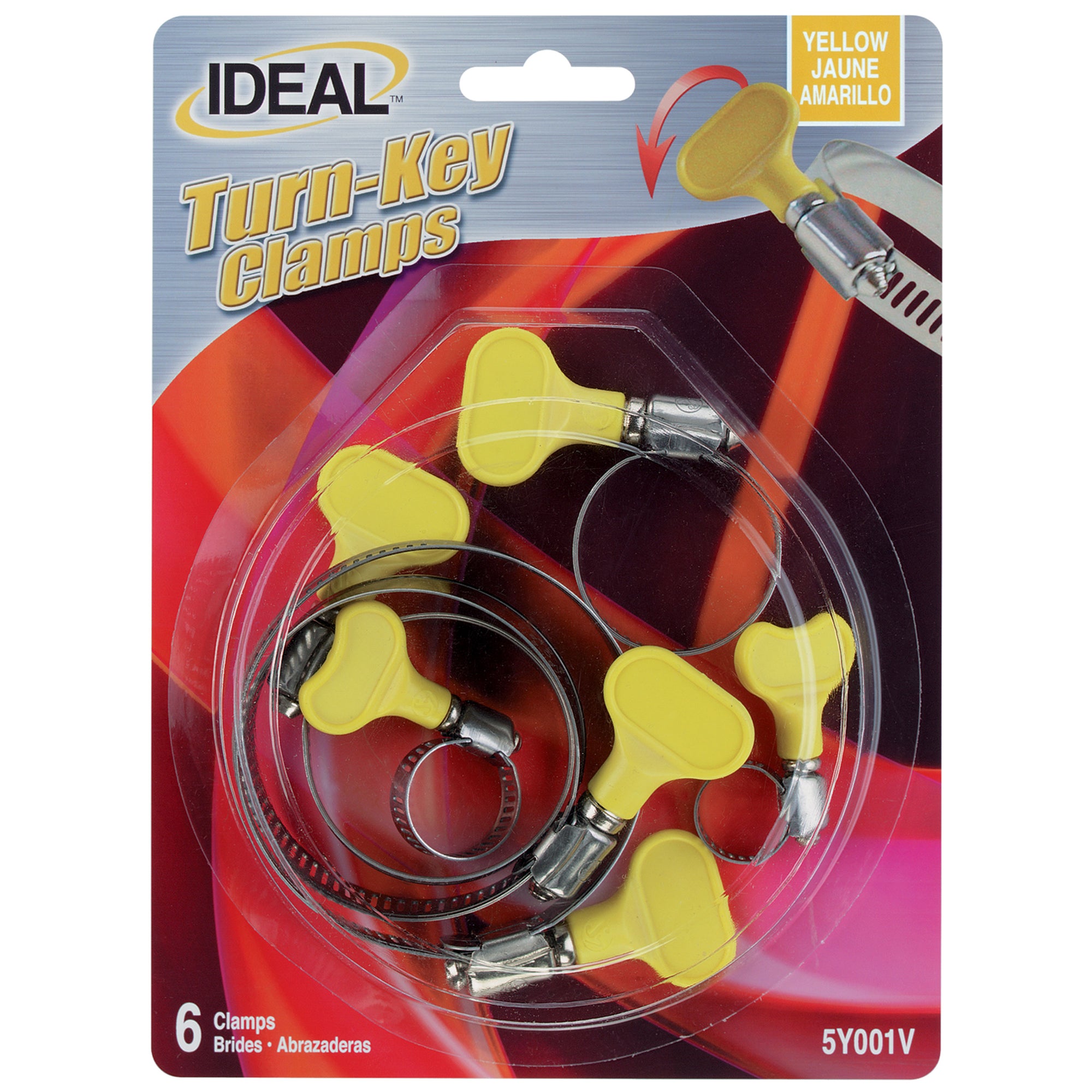Ideal 5Y00158 Turn-Key Clamps - Pack of 6, Assorted Sizes
